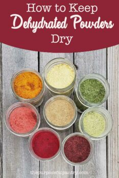 5 Ways to Keep Dehydrated Powders From Clumping - The Purposeful Pantry