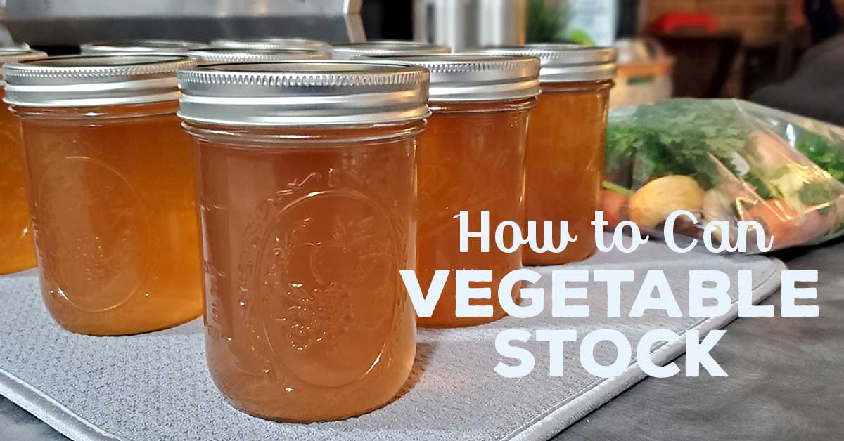 how long do i pressure can vegetable stock