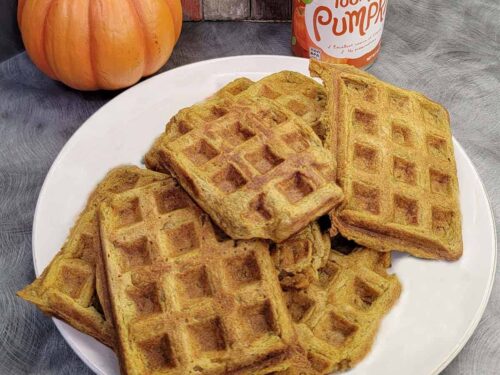 Healthy Pumpkin Mini Waffles - Remington Avenue