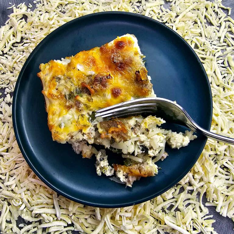 Hash Brown Breakfast Casserole with Dehydrated Hashbrowns The