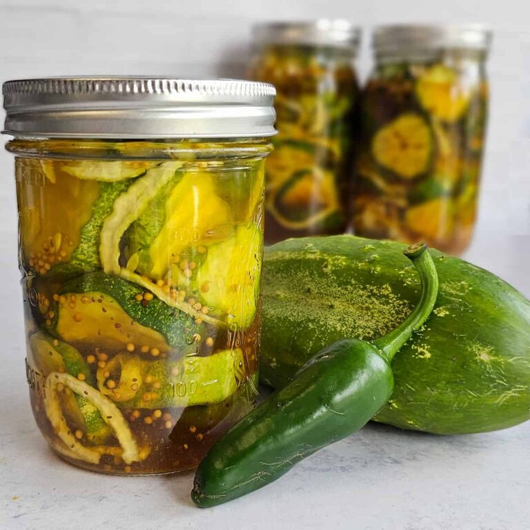 Sweet and Spicy Refrigerator Pickles - The Purposeful Pantry