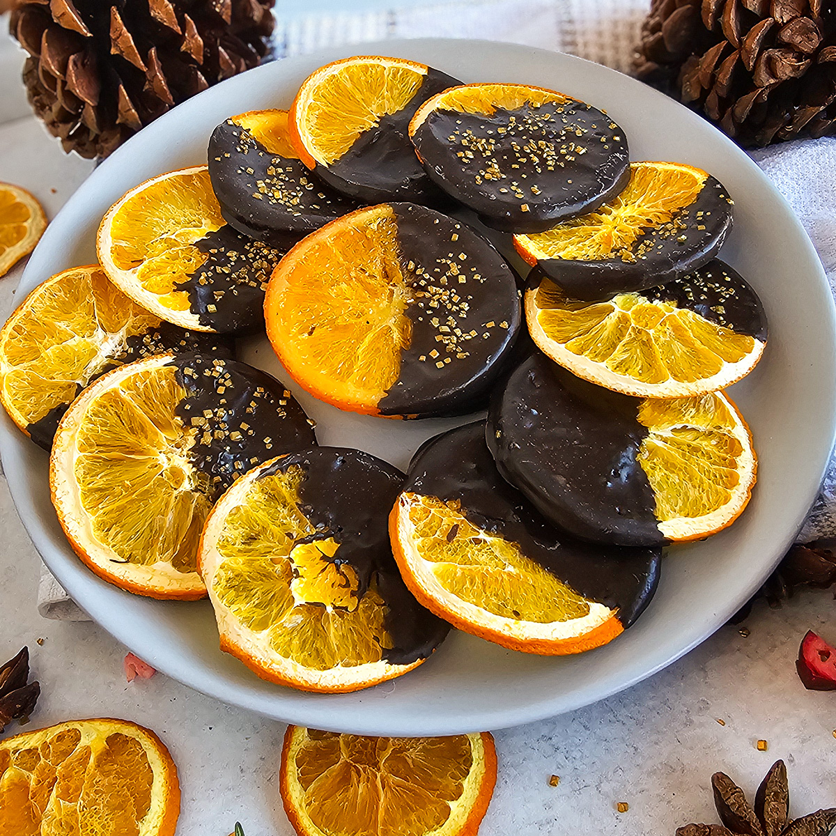 Chocolate Covered Dried Orange Slices - The Purposeful Pantry