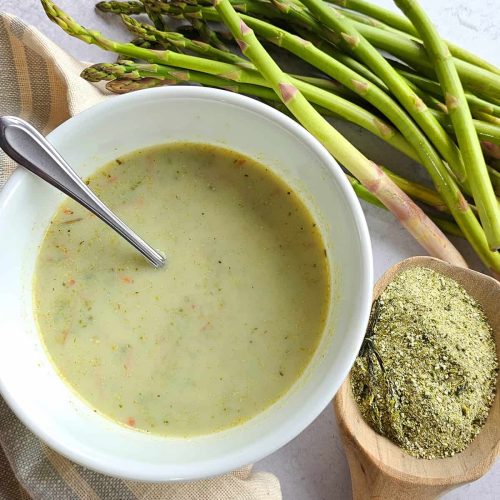 Creamy Asparagus Soup in a Jar Recipe - The Purposeful Pantry